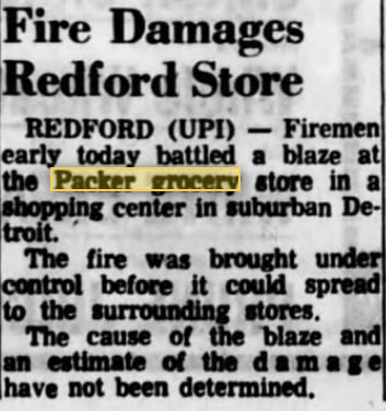 Packers Grocery - Jan 1967 Fire (newer photo)